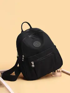 Fashionable and minimalist backpack, casual and versatile backpack, solid color texture, suitable for daily commuting and travel scenarios, Travel Backpacks, Trendy Backpack