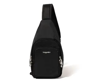 Baggallini Securtex Anti-Theft DaytripperSling,Black