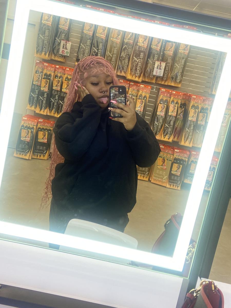 Item: #Pink Boho Braided Wig