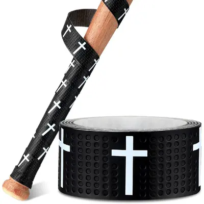 Gonex Bat Grip Tape For Baseball Softball, 1.1mm 40.16'' Pro Feel Full Adhesive Back Baseball Bat Grip Black
