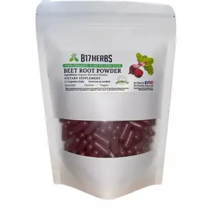 Beet Root Powder Capsules - Superfood - No Fillers - 100 Veggie Caps, 700 mg Beet Root Powder Capsules - Superfood - No Fillers - 100 Veggie Caps, 700 mg