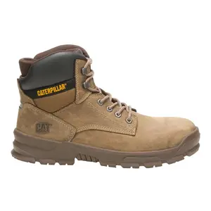 Caterpillar Mens Mobilize 6 Inch Electrical Hazard Alloy Toe  Work/Duty - Brown