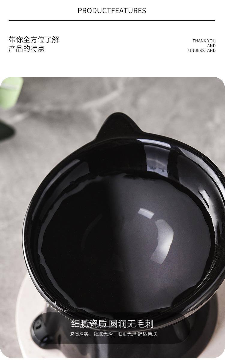 Anti-tip water bowl for cats, large capacity fabric bowl, specially designed for kittens and small cats