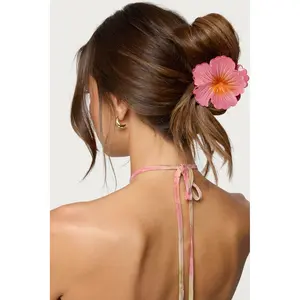 Hibiscus Flower Claw Clip
