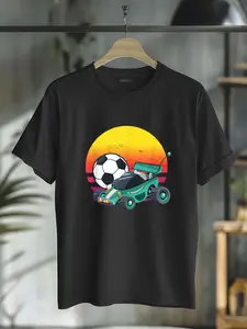 100% Cotton Retro Vintage Rocket RC Soccer Car League T-Shirt