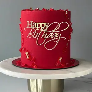 Birthday Cake Decoration Plaques, Acrylic, DIY Baking Tools, Side Decor for Birthday Parties, 1/3/5 Pieces