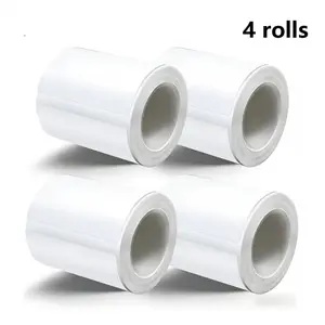 1280 sheets of 4-roll white labels, thermal sticker labels: oil resistant, scratch resistant multi-purpose labels, perfect for personalized business logos, sealed package mailboxes, marking products, decorating cars or enhancing party decorations.