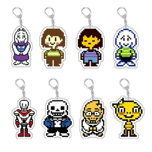 Undertale Anime Acrylic Keychain – Bag Pendant, Party Gift, Kids Toy Jewelry