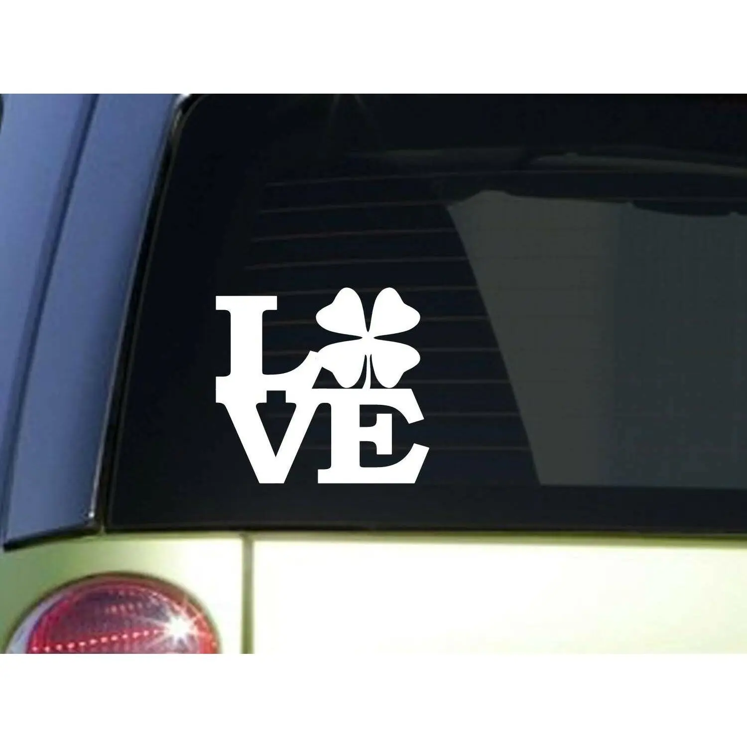 Shamrock Love 6" STICKER *F126* DECAL Irish ireland luck clover leaf