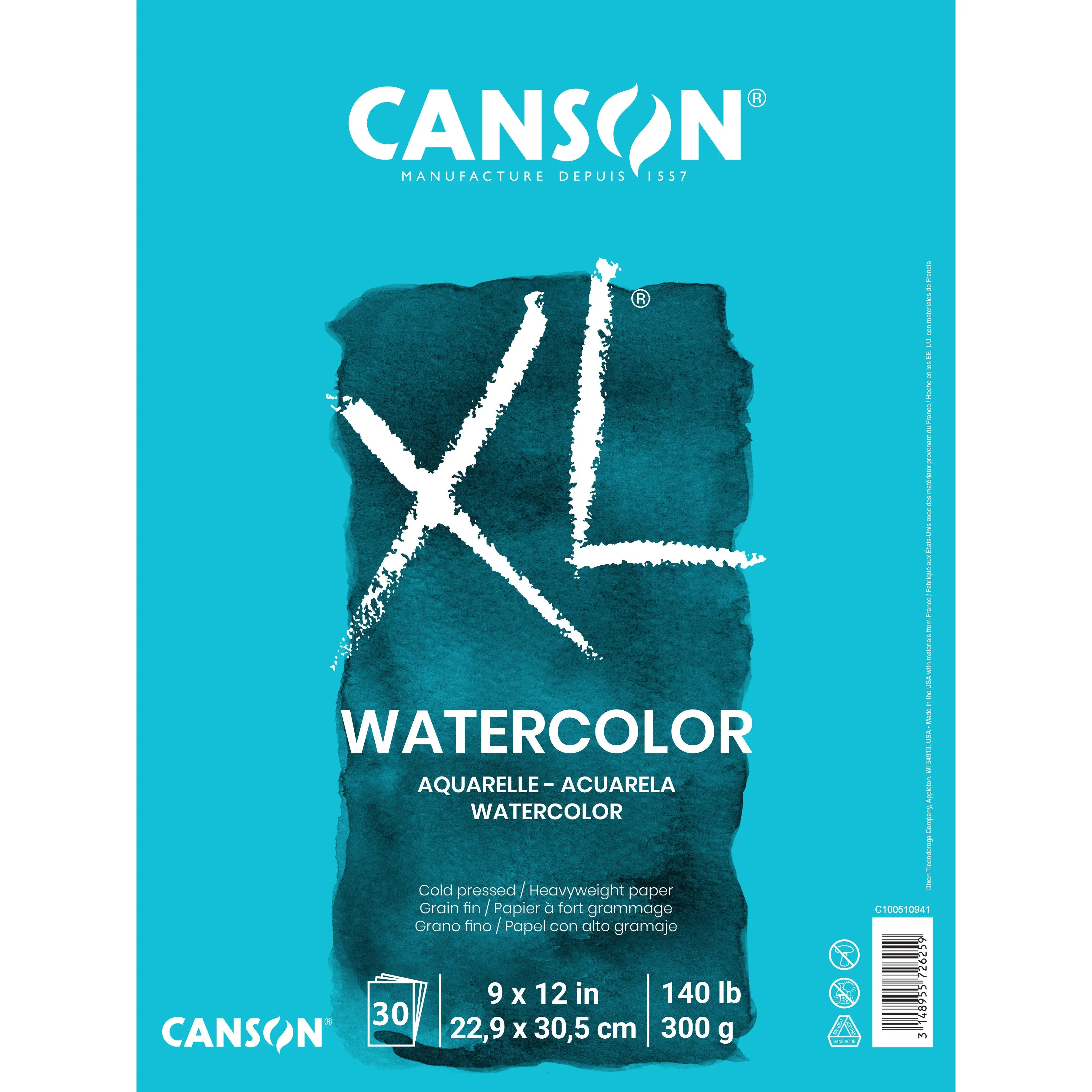 Canson XL Series Watercolor Pad - Versatile Tool for Creative Expression in Various Mediums