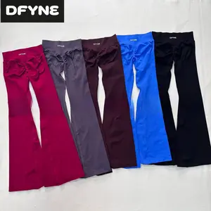 DFYNE Seamless Yoga Pants!High-waisted, hip-lifting, peach-shaped pants; versatile for both sports and casual wear.