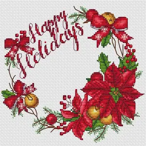 Christmas Wreath - PDF Cross Stitch Pattern