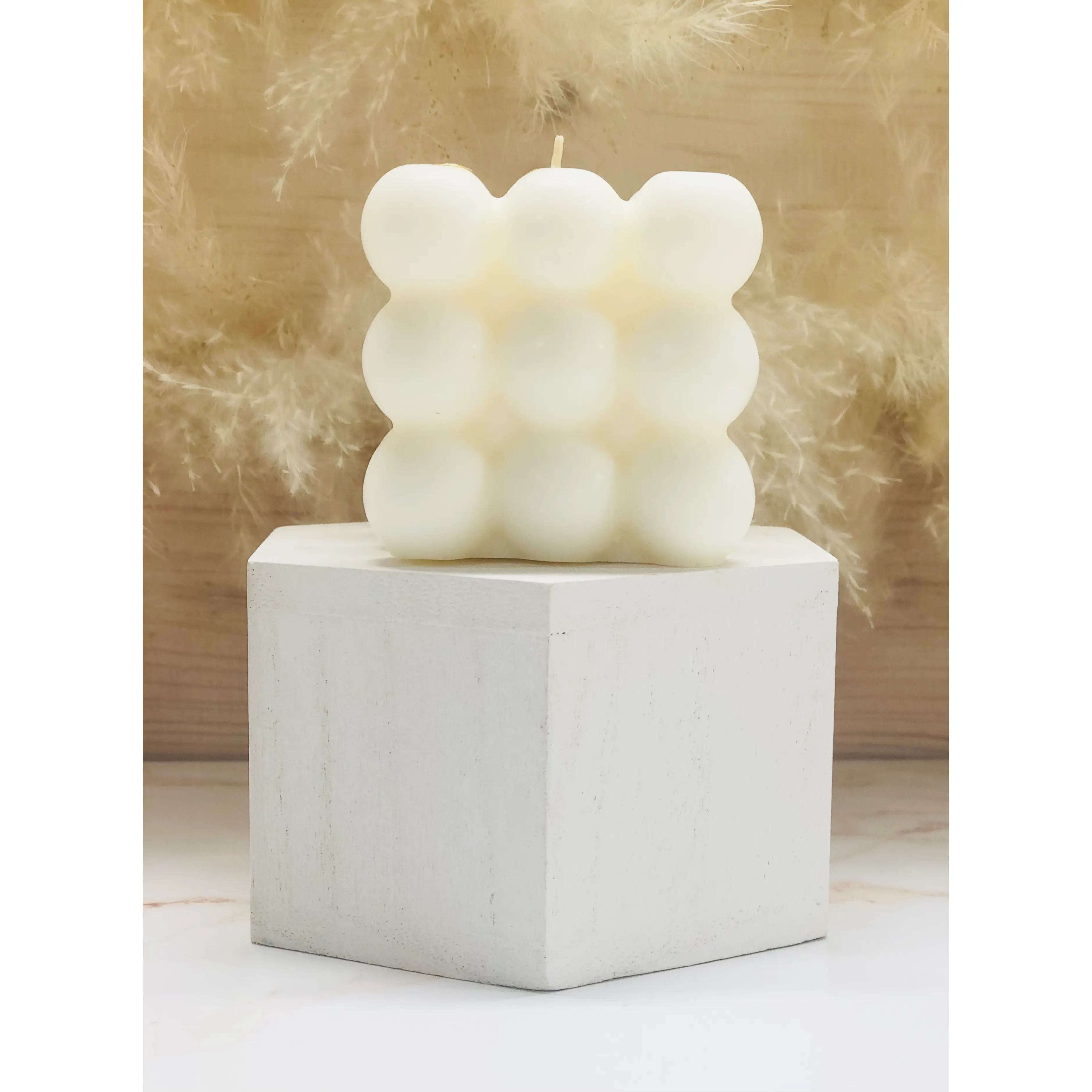 Cube Bubble Candle