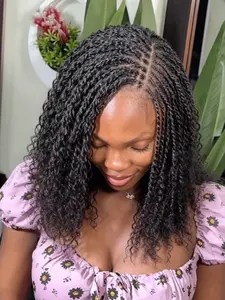 Passion Twist Afro Kinky Texture Bulk Human Hair Extensions 50g Pack Natural Black For Dreadlock Repair Dreadlock Friendly Mini Twist Braiding Soft Non Shedding