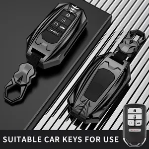 Honda Car Key Box Holder, Zinc Alloy Full Protection Cover, Compatible with Accord Cr-V Odyssey Intelligent Remote Key Protector