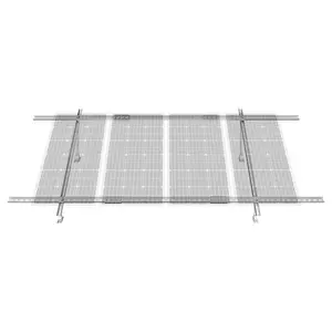 【Spotlight Day】VEVOR Solar Panel Mounting Brackets, 30°-60° Adjustable Multi-Pieces Solar Panel Brackets for 1-4PCS Solar Panels, Carbon Steel Ground Mount Solar Panel Stand for Farms, RVs, Boats, Off-Grid System