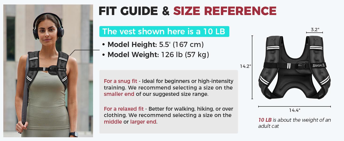 【SpringStatements】BAGAIL Comfort-Fit Weighted Vest for Woman, Even Weight Distribution, No-Chafe or Bounce for Walking & Running with Detachable Phone Pouch & Reflective Stripes (Available 5-30lbs)