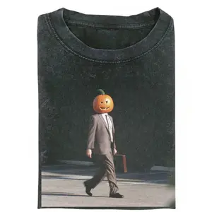 Dwight Pumpkin Head Shirt, Funny The Office Halloween Graphic Tee, Retro TV Show Fan Shirt, Vintage Costume Party Top, Gift for Men, Gift for Women, Crew Neck T-shirt, Trending T-shirt