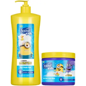 Suave Kids 3-in-1 Fresh Fun + Coco-Craze Slime, Shampoo, Conditioner + Body Wash for Kids!