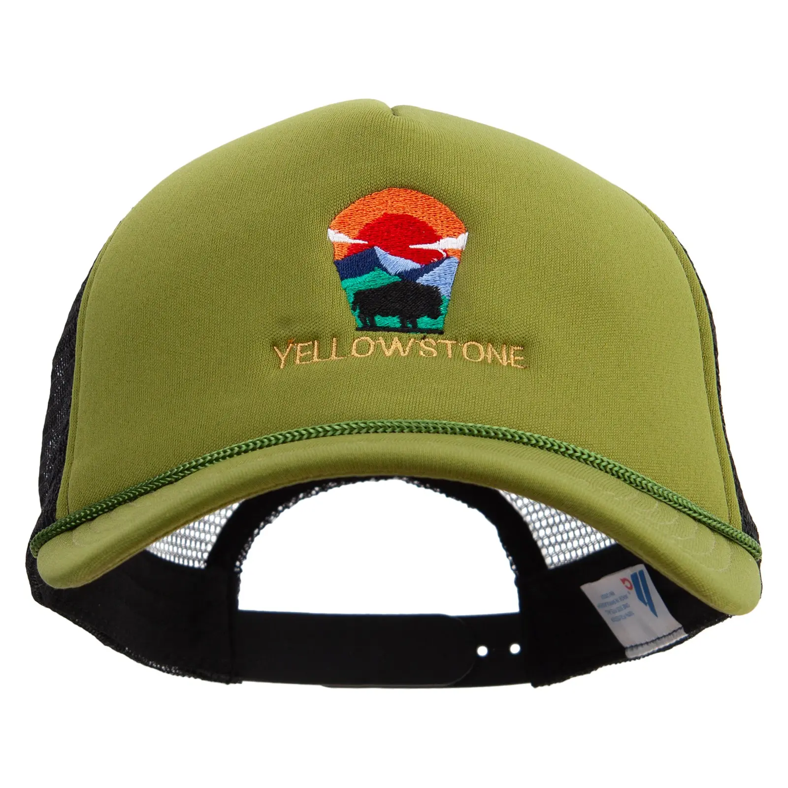 Wyoming YellowStone National Park Embroidered Summer Foam Mesh Trucker Cap
