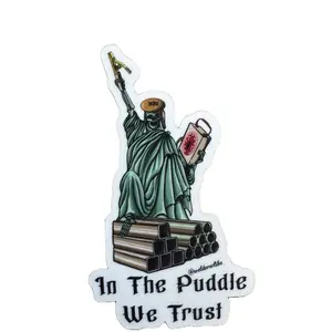 Welding Sticker Statue of Liberty Design In The Puddle We Trust