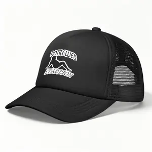 Breathable Black Trucker Hat - "Potbellied Stallion" Humor Cap,Trucker Hat for Men Women,Potbellied Stallion Mesh Cap,Potbellied Stallion Trucker Hat,hats for men,trucker hats men,beach essentials