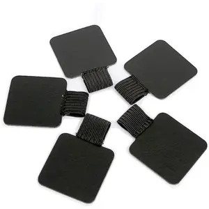 BronaGrand 5pcs Self-adhesive Leather Pen Holder with Elastic Loop for Notebooks, Journals,Calendars and Planners (Black)