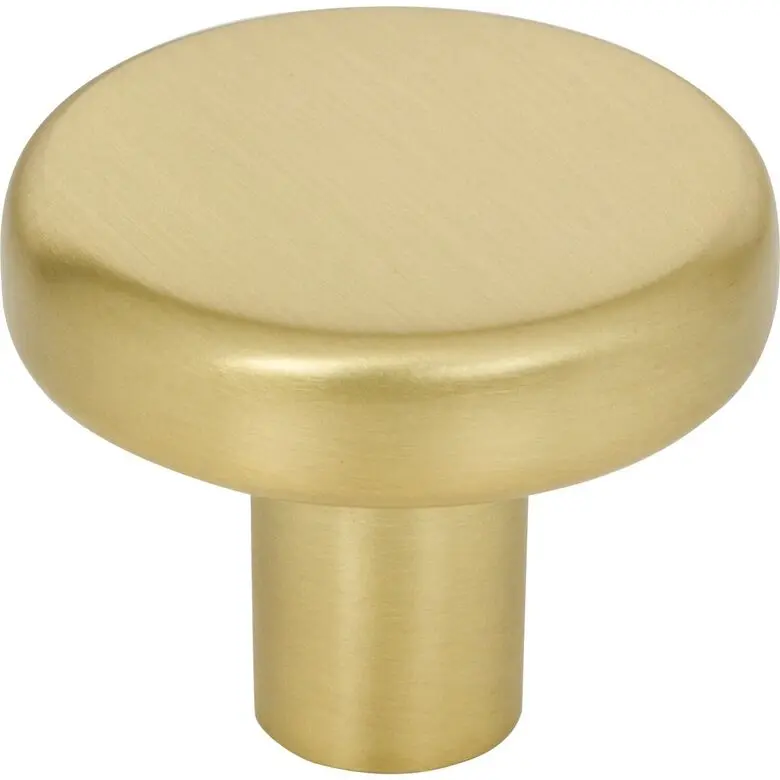 Elements Gibson Cabinet Knob 1-1/4" Diameter Brushed Gold