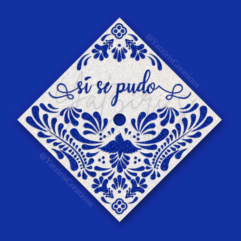 Si Se Pudo Talavera Printed Graduation Cap Topper
