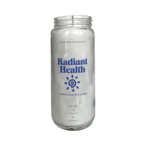 Radiant Health Intention Scented Clean Burning Palm Wax Candle for Physical and Spiritual Healing