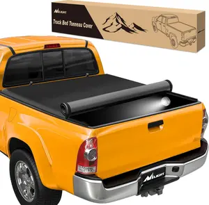 Nilight Soft Roll Up Truck Bed Tonneau Cover Compatible with Toyota Tacoma 2005 2006 2007 2008 2009 2010 2011 2012 2013 2014 2015 5ft Car Accessories