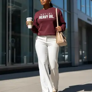 Soft Life, Heavy Oil. Comfy Sweatshirt