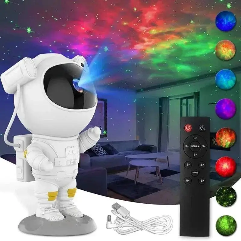 Astronaut Nebula Projectors Galaxy Night Light Led Multicolour Projector With Remote Control Home Decoration Luminaires Gifts