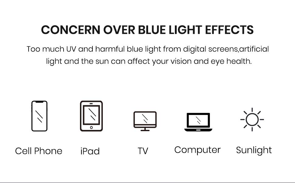 Cyxus 99% Oversized Blue Light Blocking Glasses Women Men Chunky Rectangle Chic Preppy Frame Computer - 8143