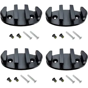 4 Pack Kayak Cleat Nylon Anchor Cleats with Screws for Canoes Boat Deck Marine Fishing Rigging Accessories