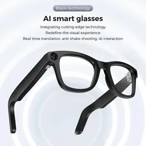 AI Smart Glasses with Camera | OpenAI Recognition, 1080P Anti-Shake Video, Real-Time Translation & Long Battery Life