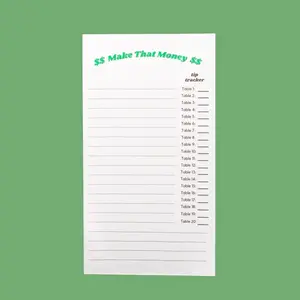 Tip Tracker Server Notepad - 75 Sheets, Easy to Use, Organize Earnings