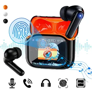 Wireless Earbuds, Bluetooth Headphones with ANC Noise Cancelling, LCD Full Color Touch Screen, 7 EQ Modes, 30H Playtime, In-Ear Bluetooth Earbuds for Listening to Music & Calls, 3 Color Options, Wireless Earphones, Headset