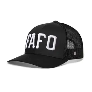 FAFO Trucker Hat  |  Black Fuck Around, Find Out Snapback