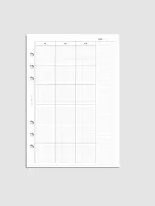 Monthly Graph Planner Inserts