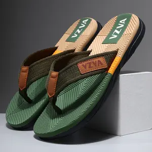 men's outerwear beach shoes, flip-flops, fashionable and crafted cool slippers, flat sports sandals, outerwear slippers, lightweight and breathable cool slippers, all-season style, suitable for all seasons