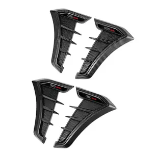 Carbon Fiber Hood Air Flow Intake, Multipurpose Design for Audi Models, Durable & Stylish Car Accessory