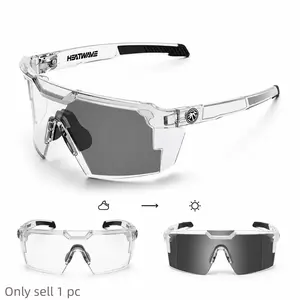 Photochromic Sports Glasses – Lightweight UV400 Tactical Sunglasses, Non-Slip Nose Pads for Cycling, Running & Outdoor Adventure