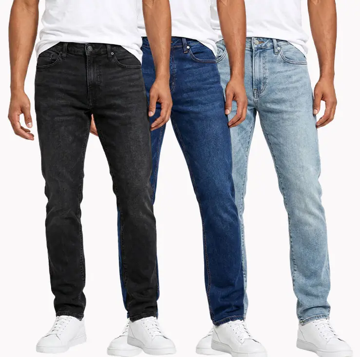 Clean Gent men’s slim-fit jeans with slight stretch, available in three colors; choose according to the size chart; Father’s Day gift