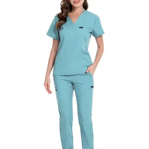 Versatile Unisex Jogger Scrubs: Pocket-Free Comfort