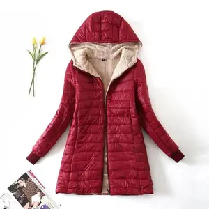 Fluffy zip-up hooded jacket for autumn and winter, casual warm long-sleeve jacket, women’s tops/womenswear coats