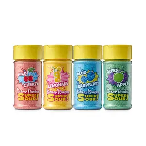 Pucker Powder Super SOUR Topping Assortment Pack, Dessert Topping, Candy, Ice Cream Topper, Cupcake and Cake Topper, Gift Pack, Kids Parties, Cocktail Rimmer - 4 Pack