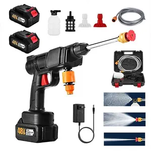 Upgraded Cordless Car Washer with Foam Cannon Effect | Thick Snow Foam Lifts Dirt Before Rinsing – Showroom Shine at Home