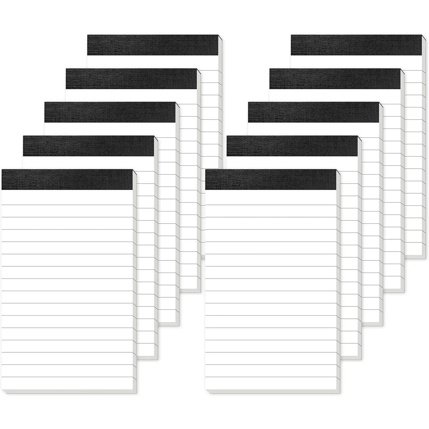 10 Pack Small Note Pads 3x5 Lined Writing Pads Mini Notepads Small Pads of Paper 3x5 With 30 Sheets per Notepad 80Gsm Paper Pads Mini Legal Pads 3x5 Inch Pocket Notebook for Taking Notes and Reminders