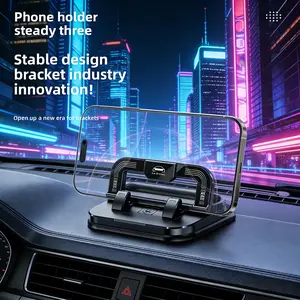 Car Temporary Parking Number Plate Holder, Rollable Phone Number Display Stand, Interior Decoration Accessory for Vehicles